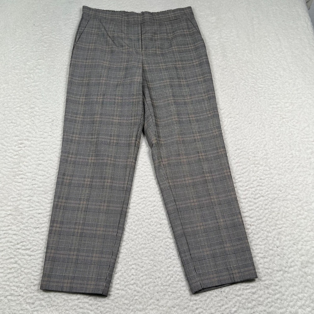 Aritzia Babaton Conan Dress Pants Women's 8 Glencheck Plaid Gray Career Office